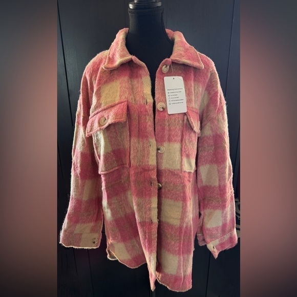 NWT Women’s Plaid jacket Size Medium - Picture 2 of 7